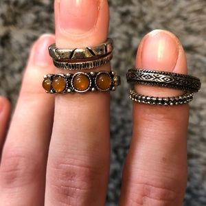 Set of rings- midi and regular